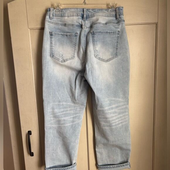 Light Blue distressed Denim Jeans 8 - Picture 6 of 9